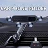 1 шт. Автомобильная подставка для мобильного телефона, автомобильная подставка для навигации, 360 градусов, мобильный телефон, подставка с гравитацией, крючок для розетки без вращения N4u6