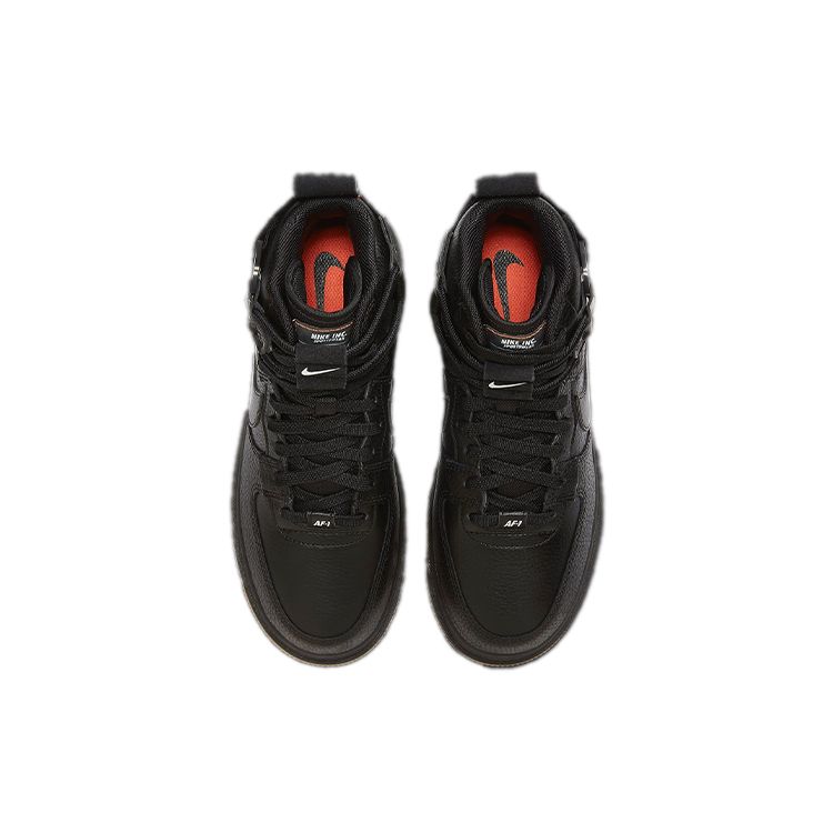 Nike Air Force 1 High Utility 2.0 Black Gum Medium Brown Женские кроссовки Orange Summit-White DC3584-001