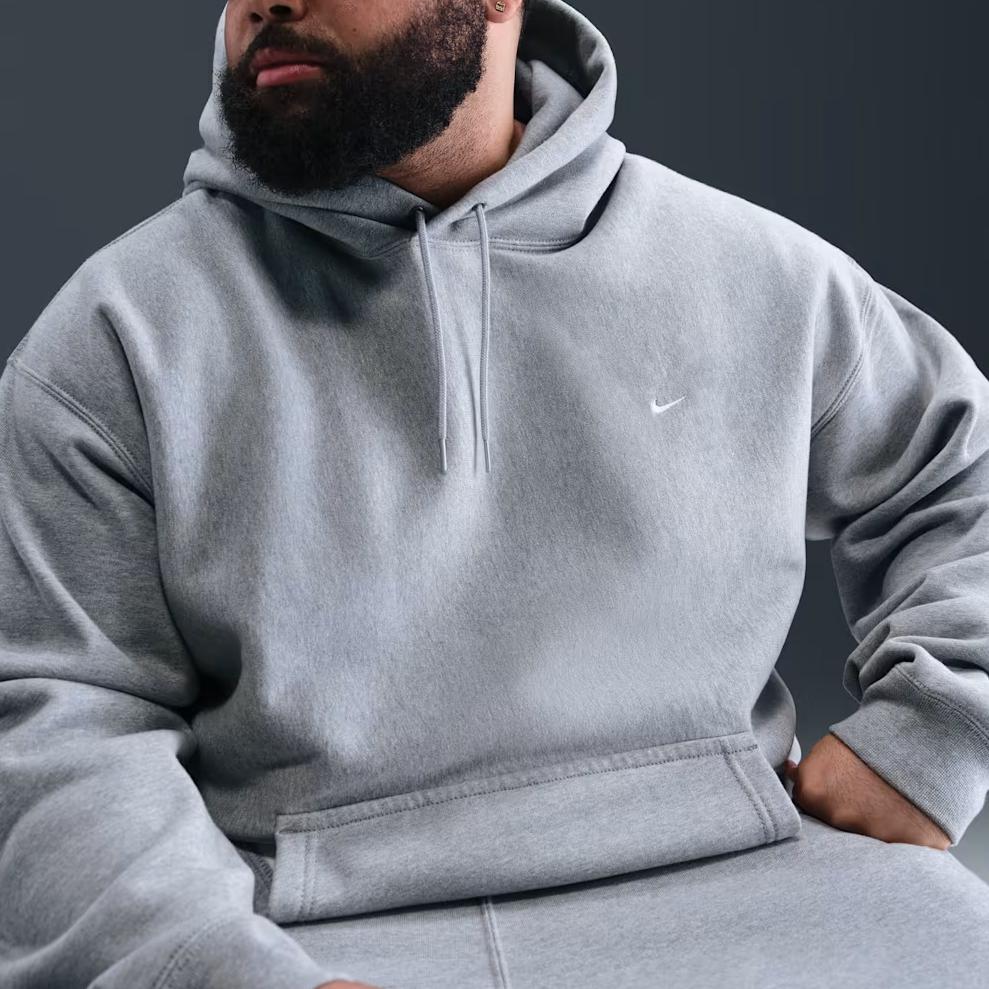 Nike Logo Loose Fit Hooded Long Sleeve Sweatshirt Men sweatshirt Dark-Gray HV1082-063