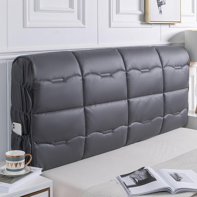 Роскошный однотонный супермягкий чехол на спинку, пылезащитный чехол для изголовья кровати, высококачественный утолщенный стеганый чехол на изголовье