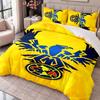 Club America 3Pcs Bedding Set Duvet Cover With Two Pillowcases For Bedroom Home Decoration