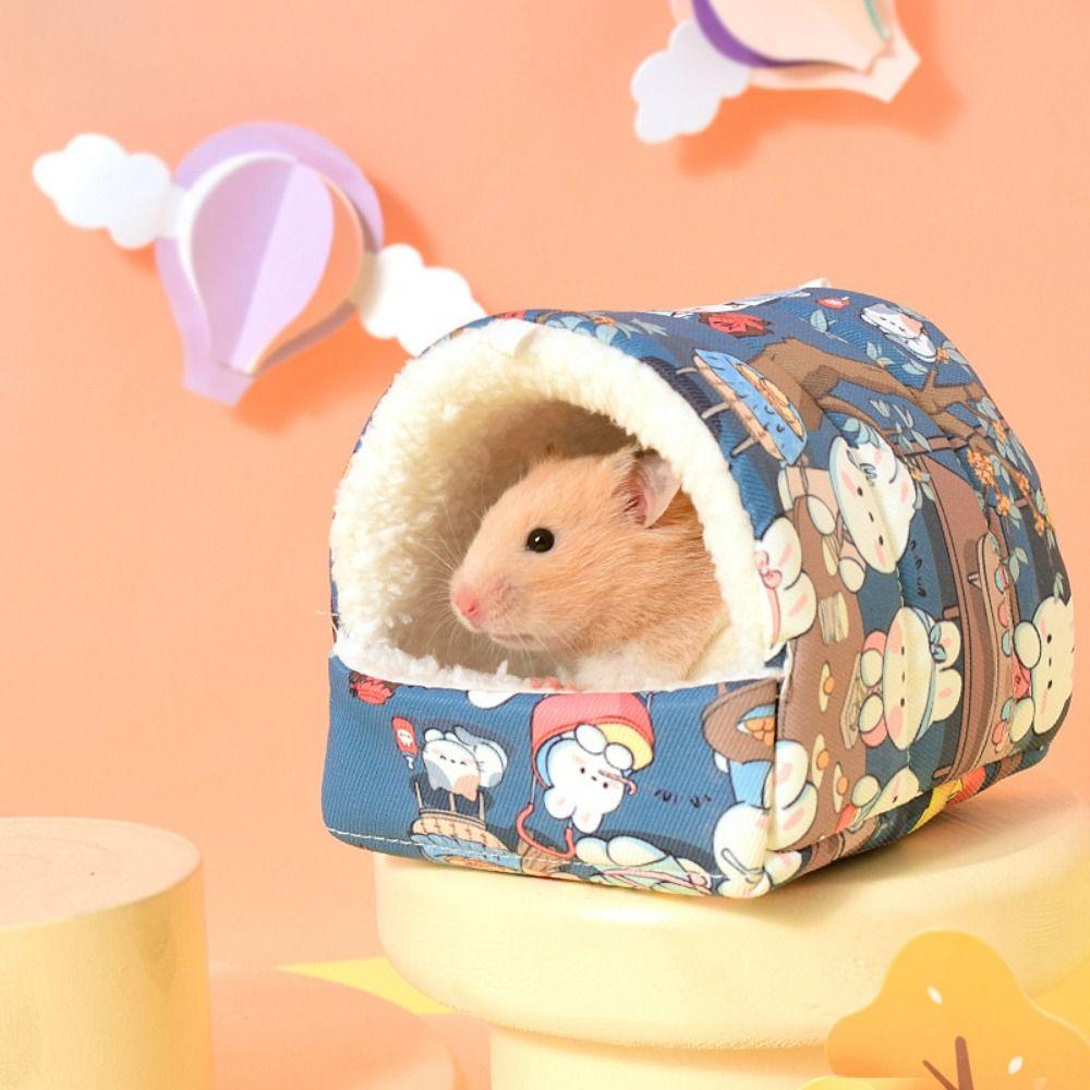 Cartoon Hamster Cotton Nest Thickened Ferret Hideouts For Hedgehog Ferret Golden Bear