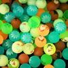 100Pcs Christmas Glow In The Dark Bouncy Balls Stocking Stuffers Toys Kids Birthday Party Game Gifts Rubber Bouncing Ball