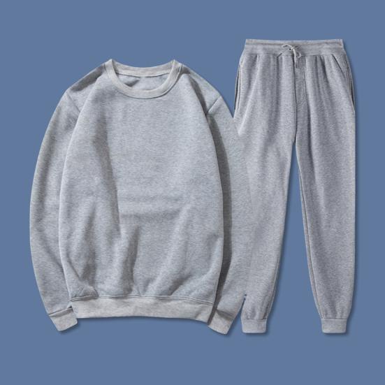 2 шт./комплект спортивный костюм круглый вырез длинный рукав пуловер топы эластичный шнурок талия длинные брюки комплект офисный тренировочный наряд