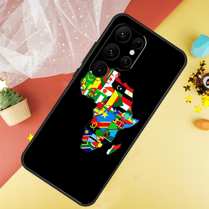 Чехол для телефона с картой Африки География Для Samsung Galaxy S25 Ultra S21 S20 S22 S23 Ultra S9 S10 Plus S24 FE Чехол