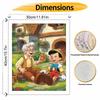 Disney Pinocchio and Geppetto digital oil painting art kit DIY handmade home decoration gift