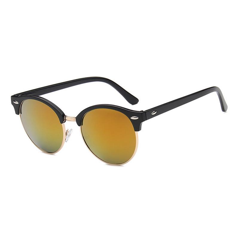 Солнцезащитные очки поляризованные женские мужские Uv400 для вождения, винтажные, стимпанк, круглые, ретро, уникальные