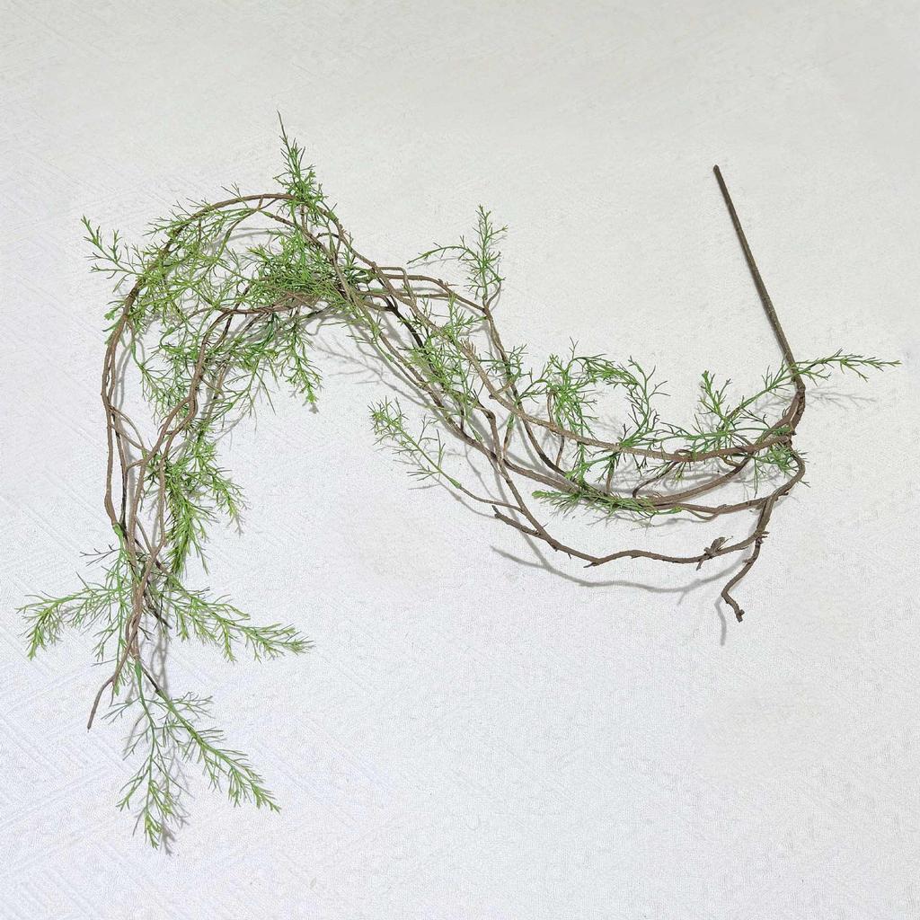 Simulated Forest Style Asparagus Moss Vine for Scenic Decor
