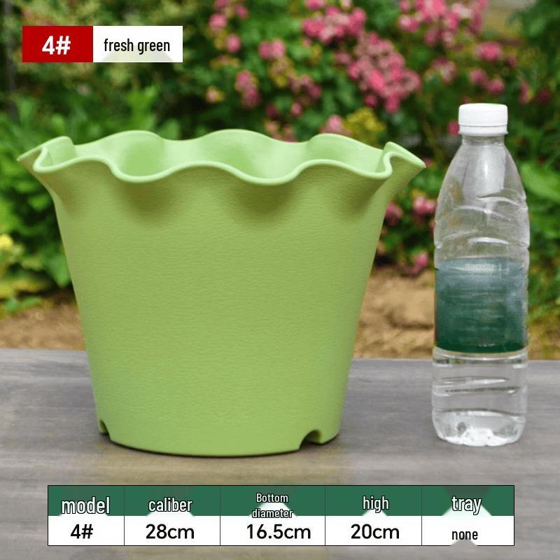 Ins Style Wavy Resin Flower Pot