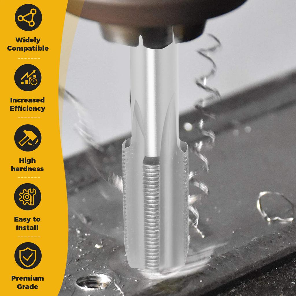 2Pcs Tap and Die Set High Speed Steel Machine Thread Tap and Round Threading Die for Processing Machinery Assembly Maintenance