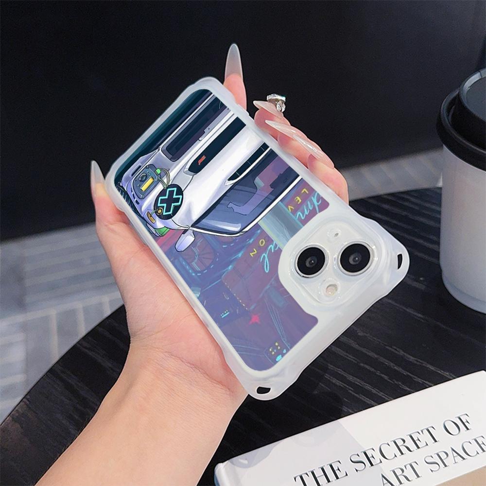Ae78 Fashion Car Pattern Design Art Soft Phone Cases for iPhone 16 15 14 13 12 11 Pro Max 7 8 XR with Wrist Strap Lanyard Corner Protection Back Cover