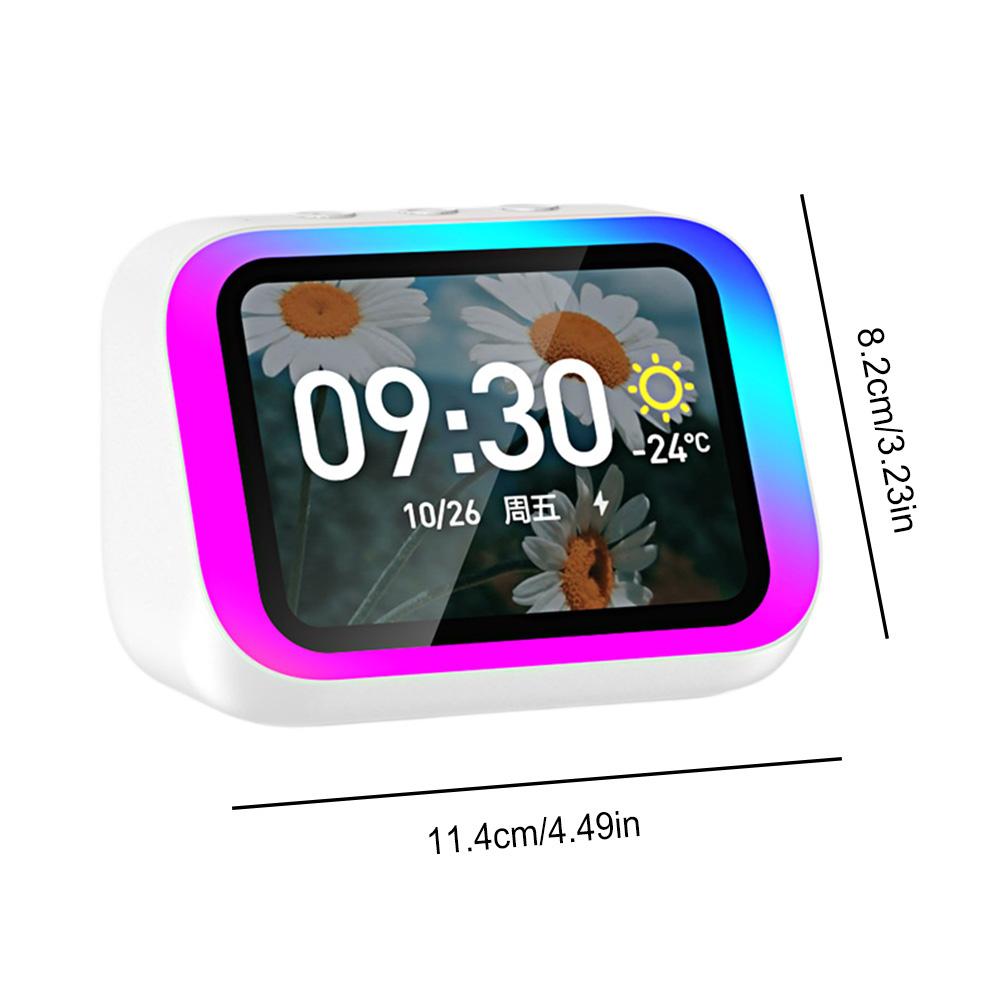 Умная колонка голосовой помощник домашняя колонка будильник с RGB-подсветкой для спальни гостиной