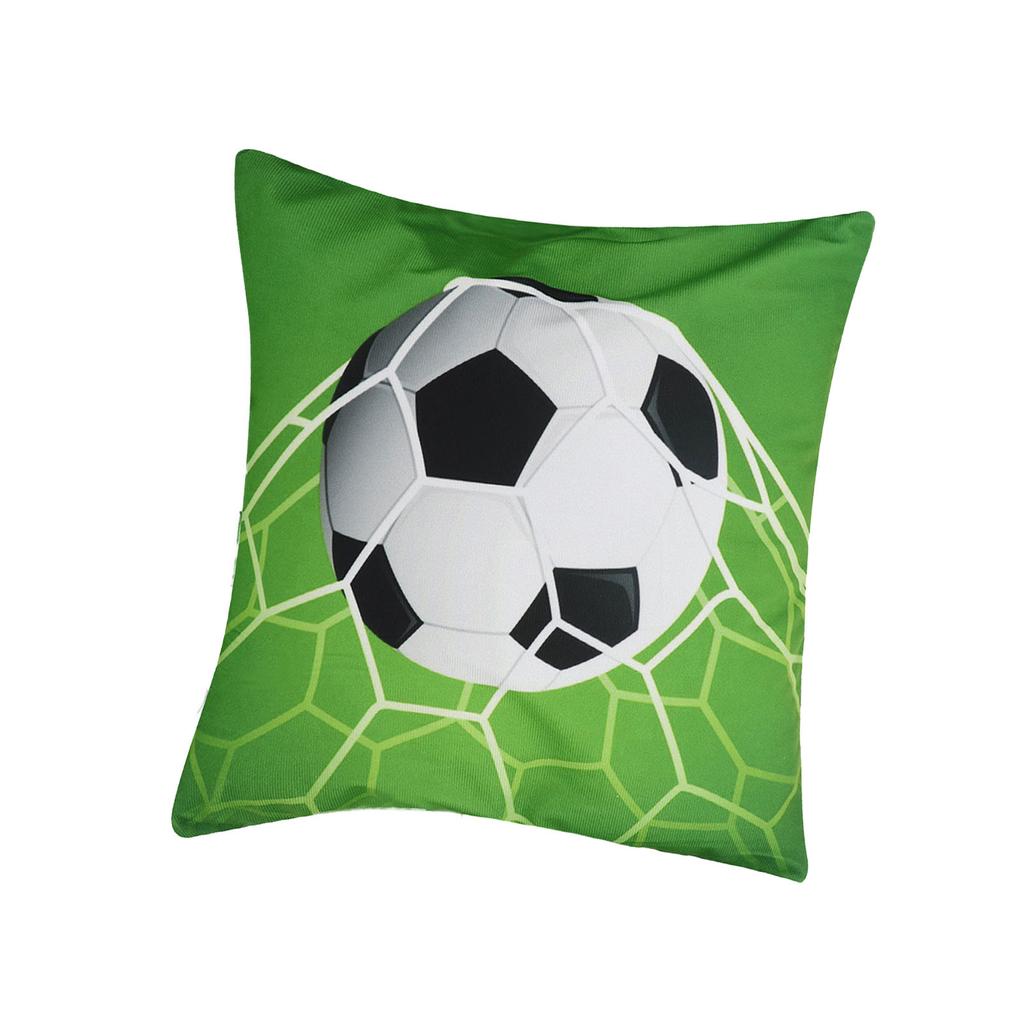 2Pcs Sports Ball Pattern Style Cushion Cover Couch Sofa Pillow Case Pillowcase for Home DecorationFootball