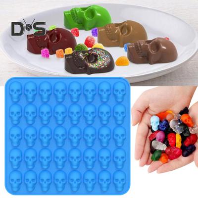 1 комплект мягких форм для конфет, быстросъемная уникальная силиконовая форма для конфет с черепом