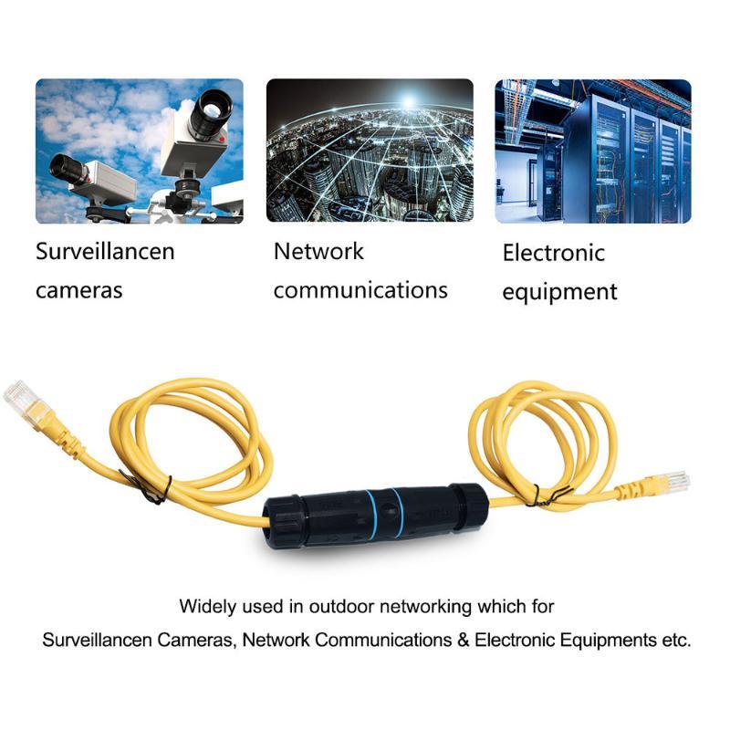 Водонепроницаемый сетевой разъем RJ45 CAT6/CAT6A/CAT7 LAN-штекер для наружной промышленной Ethernet-кабельной проводки