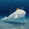 Белый Кит Мягкая Плюшевая Игрушка Под Водой Корона Кит Милое Морское Животное Набитые Плюшевые Куклы Подарки Идеально Для Девочек Детский День Рождения Украшение
