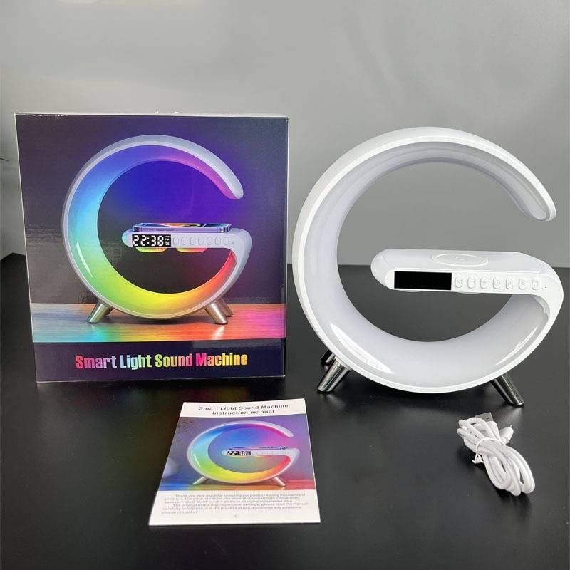 Многофункциональная 3-в-1 беспроводная зарядная подставка Bluetooth-динамик RGB ночник быстрая зарядная станция для смартфонов iPhone Samsung Xiaomi Huawei