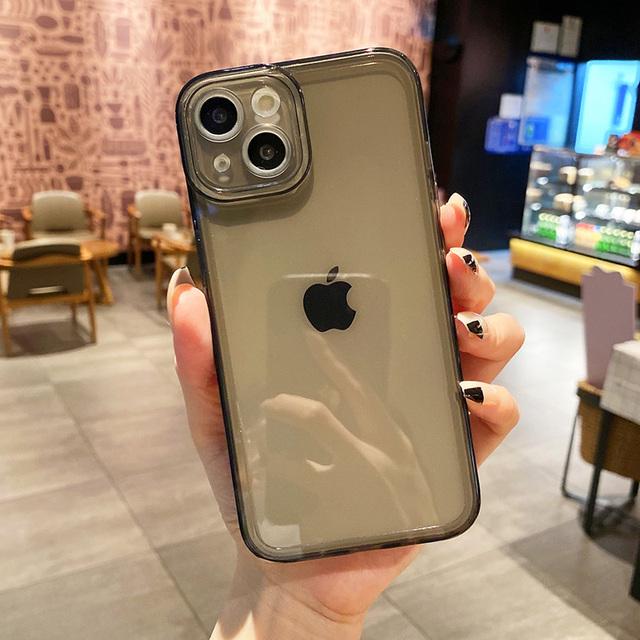 Прозрачный чехол для телефона флуоресцентного цвета для Iphone 13 Pro Max 12 11 X Xs Xr 7 8 Plus Se, мягкий силиконовый противоударный прозрачный чехол