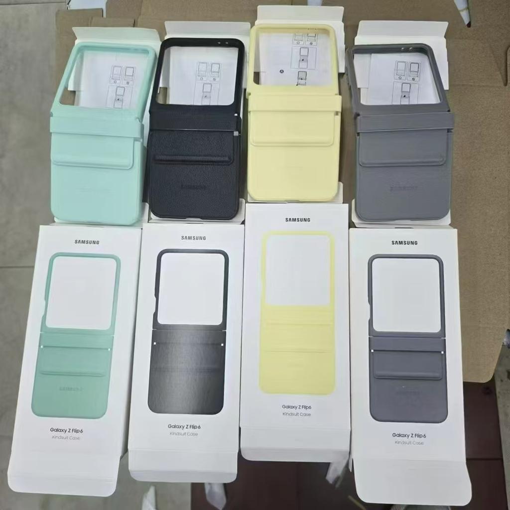 Подходит для Samsung Zfilp6 Кожаный чехол Складной кожаный чехол Чехол для мобильного телефона Galaxy ZFilp6 Однотонный деловой
