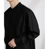 [Nano Universe] anti-smell linen band color shirt long sleeve men's S 115 saxophone 672-5120208