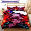 3pcs Demon Slayer pattern bedding set duvet cover set includes duvet cover &pillowcases, perfect all season bedroom decoration & gift