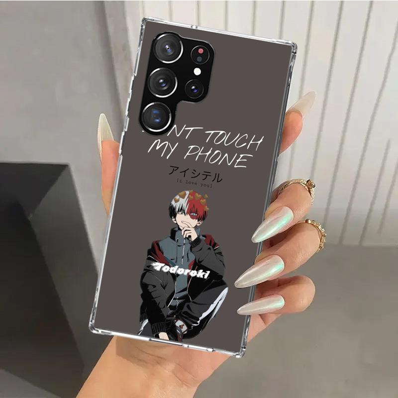 Чехол для телефона My Hero MHA Тодороки Шото для Samsung Galaxy S26 S24 S23 Ultra S25 Edge S22 S21 Plus S20 FE + Мягкий чехол с принтом Funda