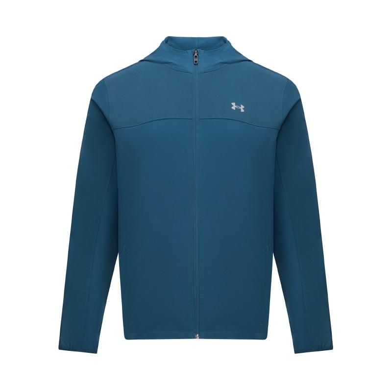Under Armour Спортивная ветровка с капюшоном на молнии, тканая, куртка для бега, мужские куртки 6005897-498