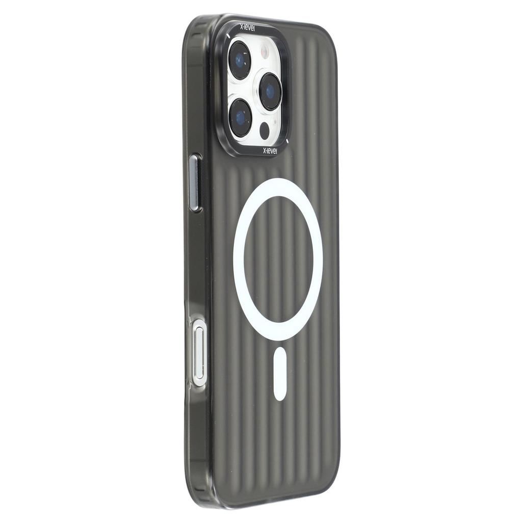 X-LEVEL Чехол для iPhone 16 Pro Max, совместимый с MagSafe, переливающийся, меняющий цвет, PC+TPU чехол для телефона