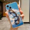 Крутой чехол для телефона с изображением орла для iPhone 17 16e 16 15 14 13 12 11mini Pro Max X XR XSMAX 8 7 Air Plus Мягкий чехол