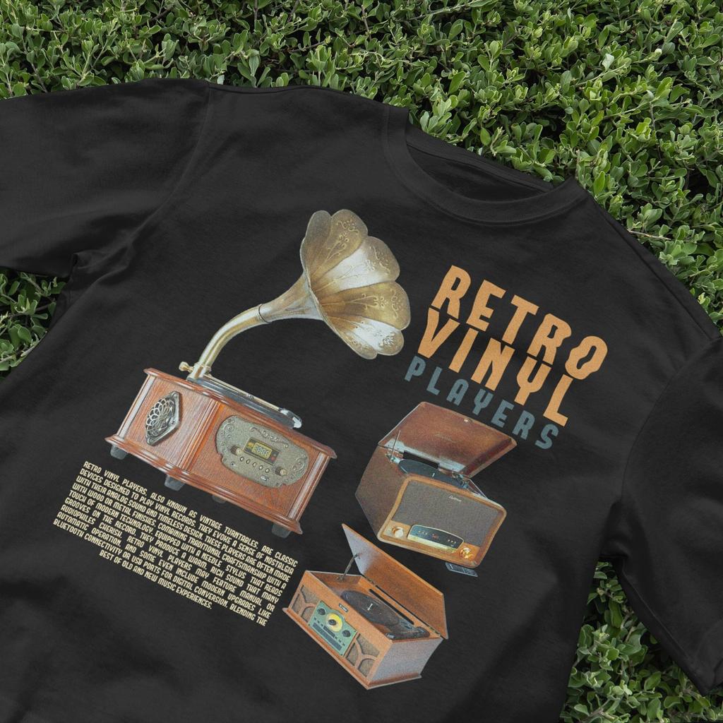 Retro 90s Vinyl Player Nostalgic T-Shirt, Retro Pop Tee, Vintage Vibes Shirt, Y2K Trendy shirt, VHS, Vaporwave shirt, Vintage Aesthetic Tee
