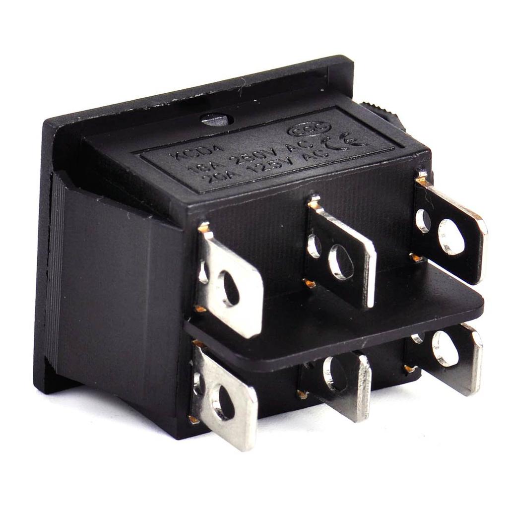 6-контактный 3-позиционный переключатель On Off On DPDT Rocker Switch Control Button Power Window