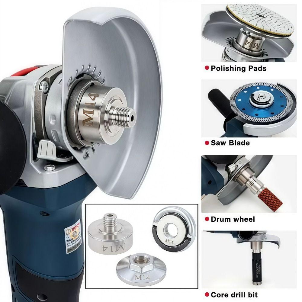 High Strength Angle Grinder M14 Adapter Alloy Steel Heat Resistance X Lock Adapter Durable Wear-resistant