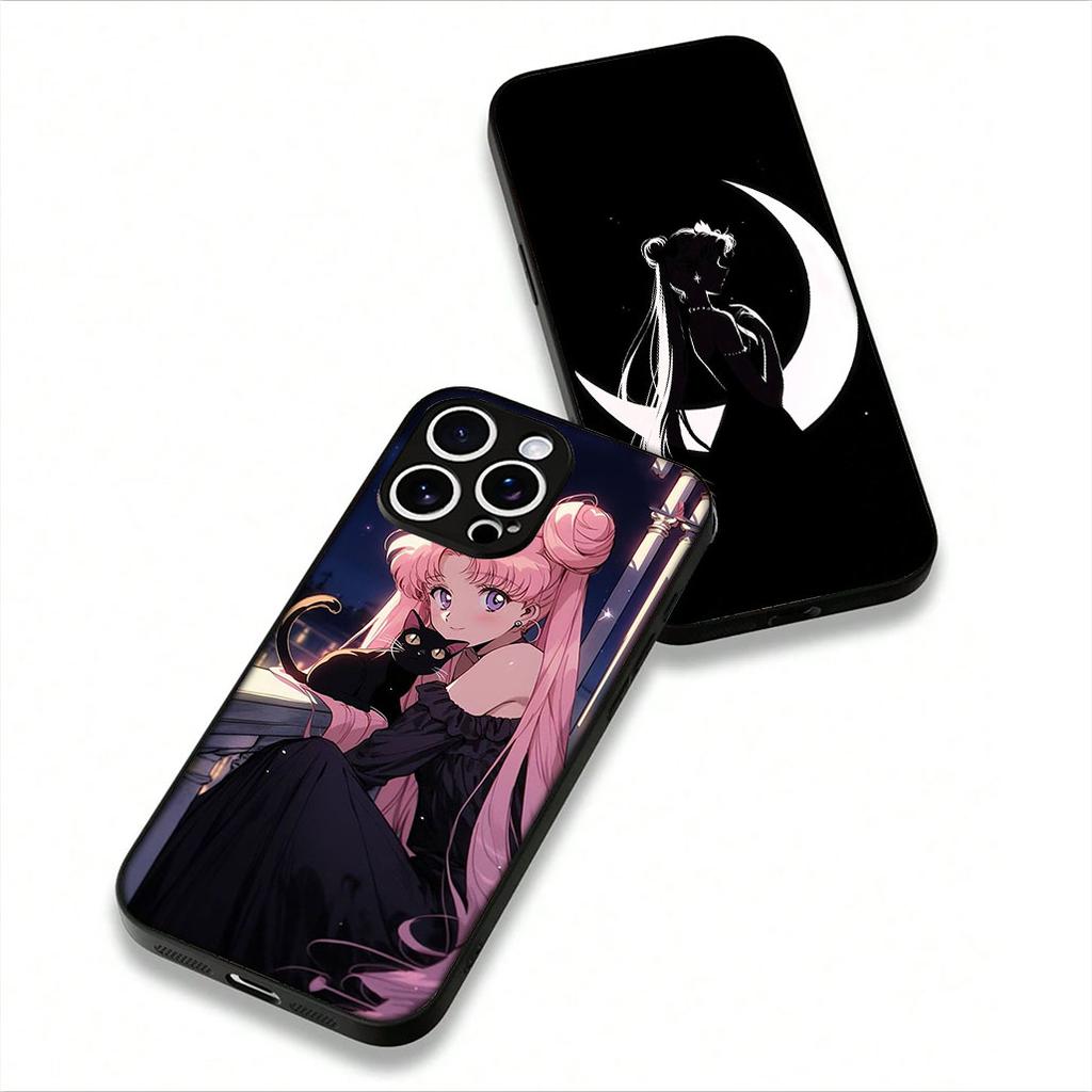 for Xiaomi Redmi Note 14 12 13 ProPlus A3 Pro Plus 12C 13C 14C 5G Phone Cover Case Anime S-Sailors Cartoon Moon