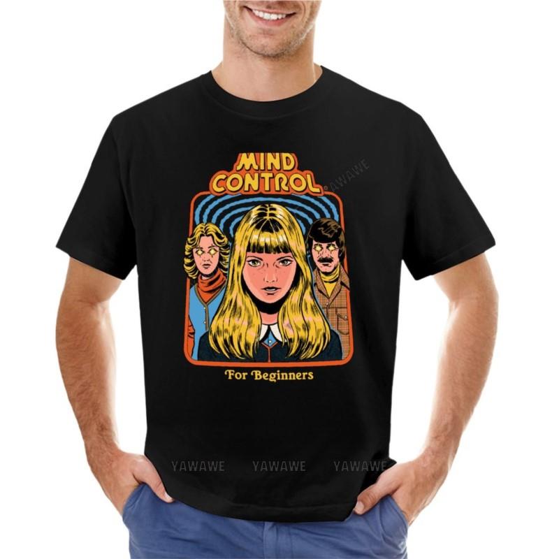 Unisex Tshirts Boys White Black Tops Mind Control For Beginners Tshirt Anime Tshirt Anime Plus Size Tops Black T Shirts Unisex
