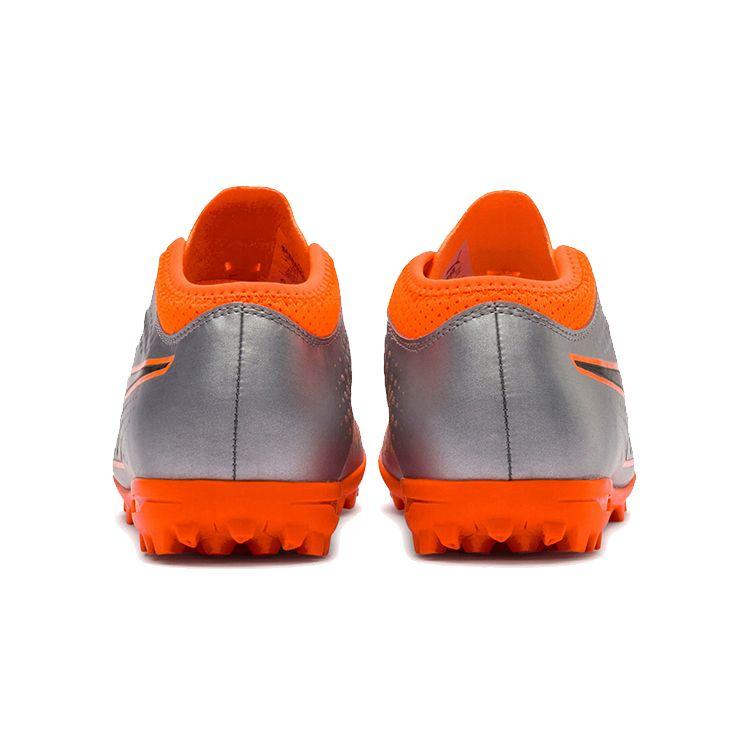 Puma One 4 Comfortable Sports Trend Mid-Top Kids Football Shoes Kids Football Shoes Orange Silver 104785-01