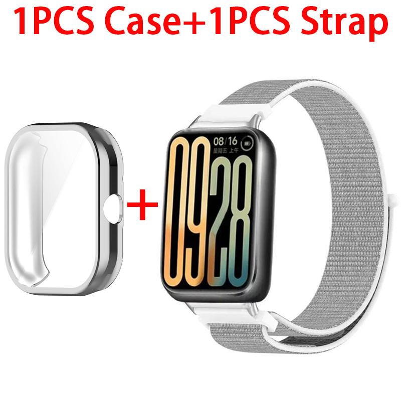 Nylon Loop Strap + TPU Case Cover for Redmi Watch 4 SmartWatch Sport Watchband Bracelet for Redmi Watch5 Wristband Shell