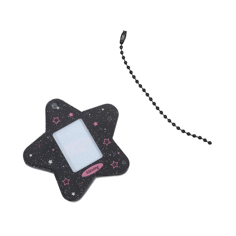 Модный жесткий держатель для карт, простая пятиконечная звезда, студенческий однодюймовый удостоверение личности, декоративный брелок с подвеской