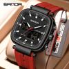 SANDA 6282 Night Light Men's Electronic Watch Fashion Luxury Men's Electronic Watch Dual Monitor Sports Waterproof