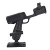 Boat Fishing Rod Holder with Mounting Base Adjustable Rotatable Fishing Pole Holder for Boat Canoe Kayak Black