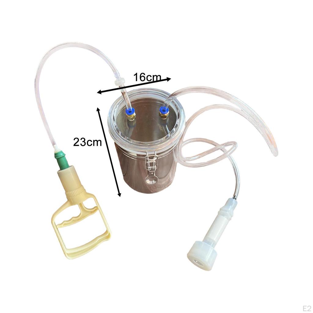 Ручной доильный аппарат для овец, 2000 мл поголовья для молочного завода, ручной вакуумный насос для коров,