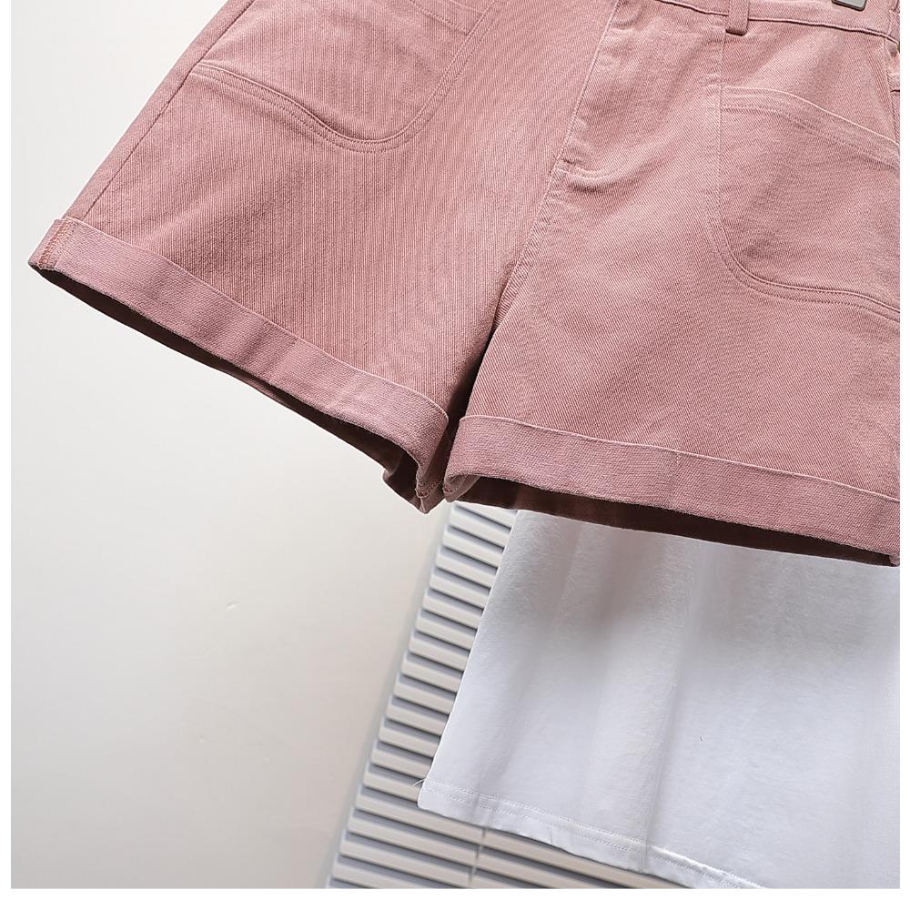 DIMANAF Plus Size 2025 Женские шорты, брюки, летние свободные джинсы-шаровары, короткие базовые брюки с высокой талией и эластичным поясом