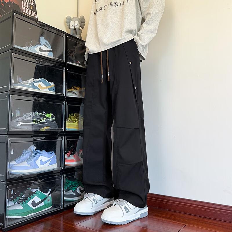 Wassup Sohot Men's Trendy Straight-Leg Cargo Pants