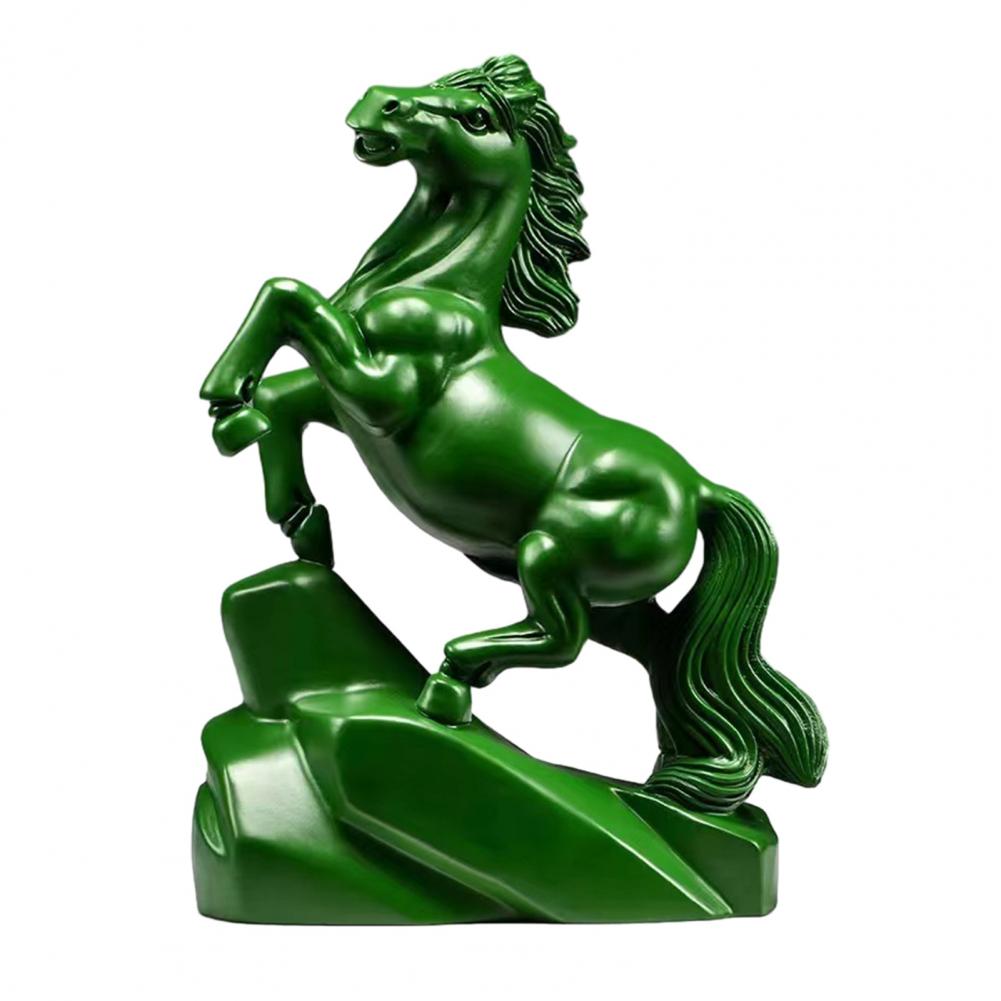Feng Shui Horse Ornament Zodiac Horse Statue Wooden Horse Figurine for 2026 Chinese New Year Small Zodiac Sculpture for Wealth
