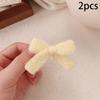 2 шт., сладкие, милые, красочные, осенне-зимние, заколки-банты, модные, допаминовые, боковые зажимы для женщин и девочек, кавайные аксессуары для волос, подарки