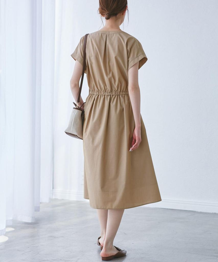 ROPE PICNIC Платье-рубашка с воротником-поло UV Cool to the Easy Бежевый Женское (Веб-эксклюзив) - Защита, Прикосновение, Уход, GDE25090, (27)