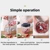 Manual Meat Grinder Vegetable Chopper Portable Hand Pull String Garlic Mincer Onion Cutter Food Processor for Veggies Fruits Nuts
