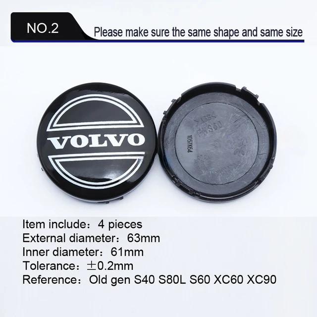 63/65MM Car Logo Wheel Center Cover Hub Cap Accessories For Volvo ES90 EC40 EX40 EM90 XC90 V90 V60 XC60 V40 S80 S60 S90 C40 XC40