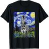 Cute Zebra - Van Gogh Style - Starry Night T-Shirt