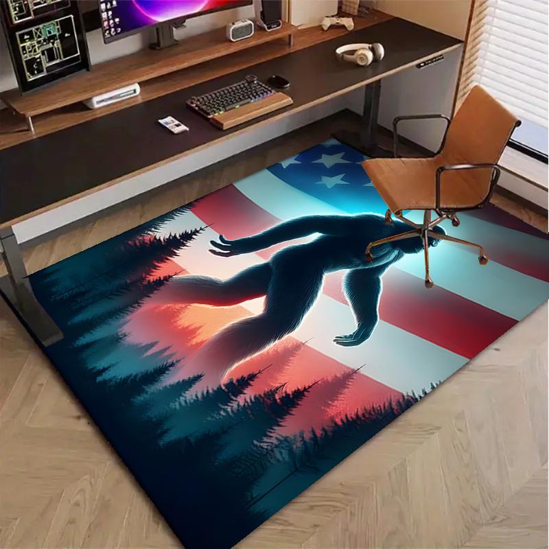 Bigfoot Polyester Carpet, Soft Indoor Mat for Office Chair, Living Room, Computer Desk - Decorative Home Office Rug Design
