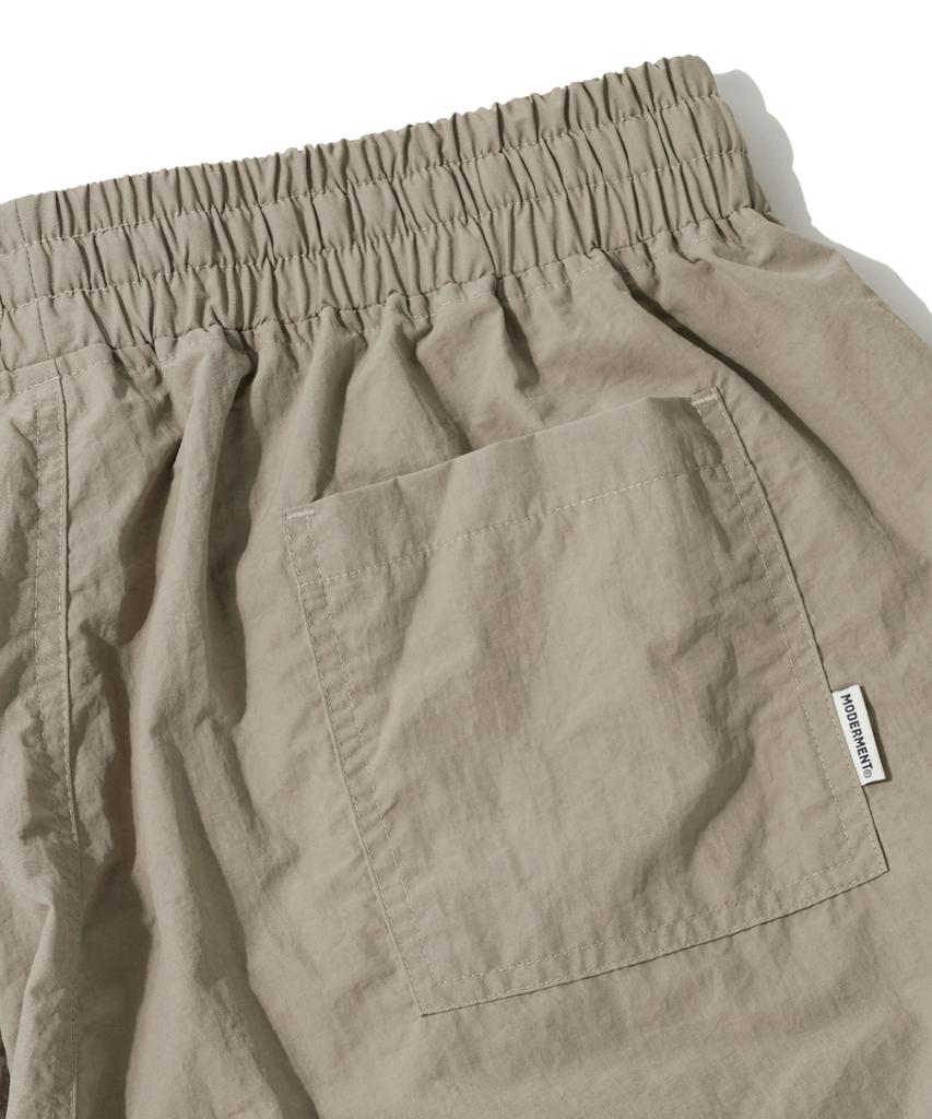 MODERMENT Nylon Bdu Single-Pleat Wide Cargo Shorts [4 Colors]